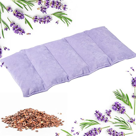 Small Microwave Heating Pad for Neck and Shoulder, Microwavable Versatile Cold/Heated Muscle Ache, Soothing Fatigue Wrap for Back Pain and More, Moist Heat Pad Warm Compress (8x17 inch)