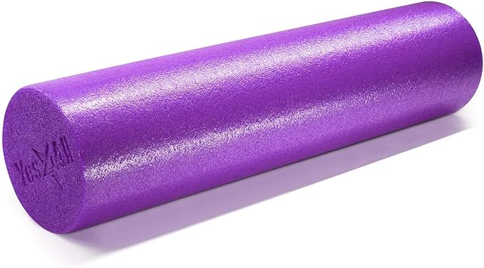 Yes4All Medium Firm Round PE Foam Roller 12, 18, 24, 36 Inches for Pilates, Yoga, Stretching, Balance & Core Exercises