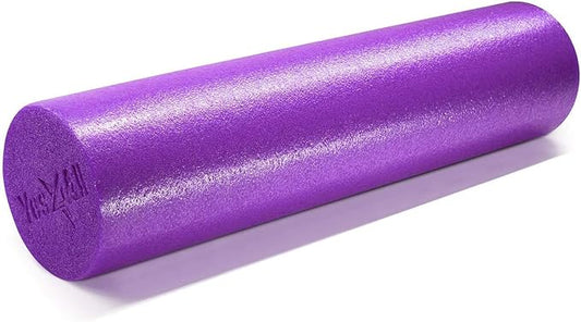 Yes4All Medium Firm Round PE Foam Roller 12, 18, 24, 36 Inches for Pilates, Yoga, Stretching, Balance & Core Exercises