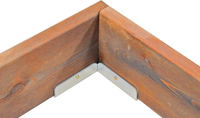 Red Cedar Wood Raised Vegetable Garden Bed - Amish Made in USA (5.5" Raised Bed with Decorative Corners, Cedar Stain)