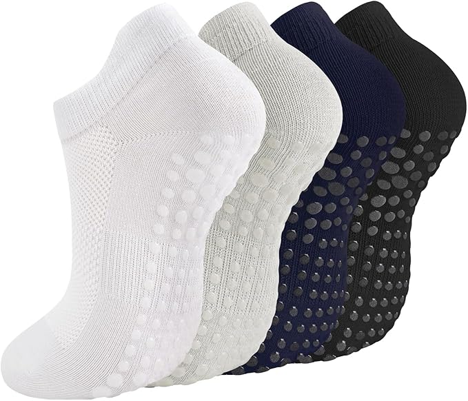 Breslatte Grip Socks Pilates Socks with Grips for Women Non Slip Grippers Womens