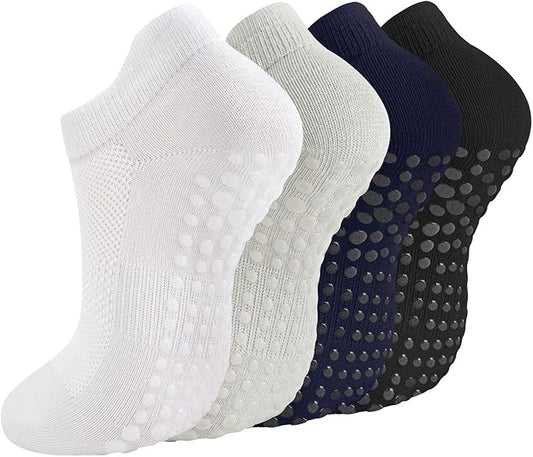 Breslatte Grip Socks Pilates Socks with Grips for Women Non Slip Grippers Womens