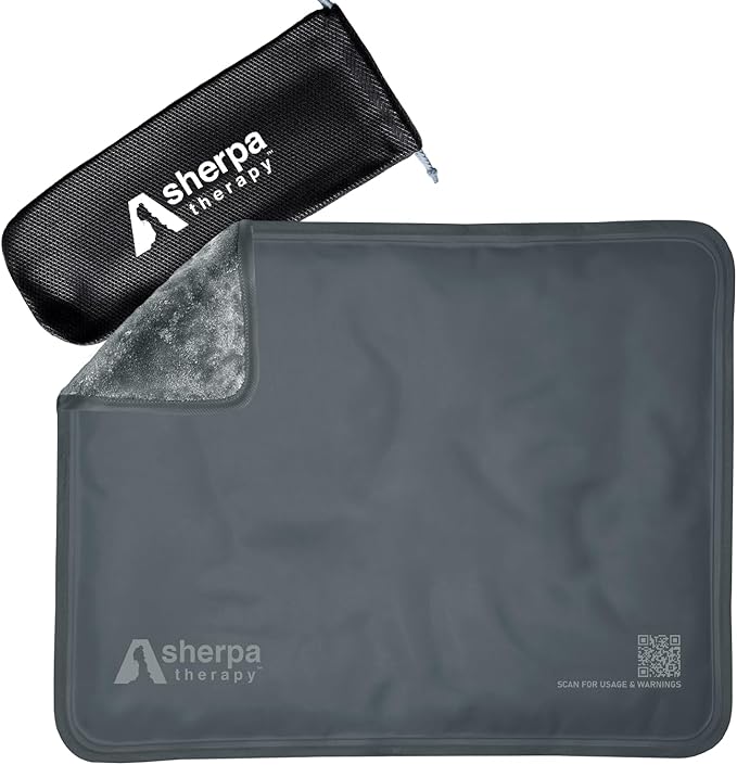Large Ice Packs for Injuries Reusable - Soft Gel Hot and Cold Packs for Injuries, Hip, Shoulder, Back Pain Relief - 11.5" x 14.5" - Grey