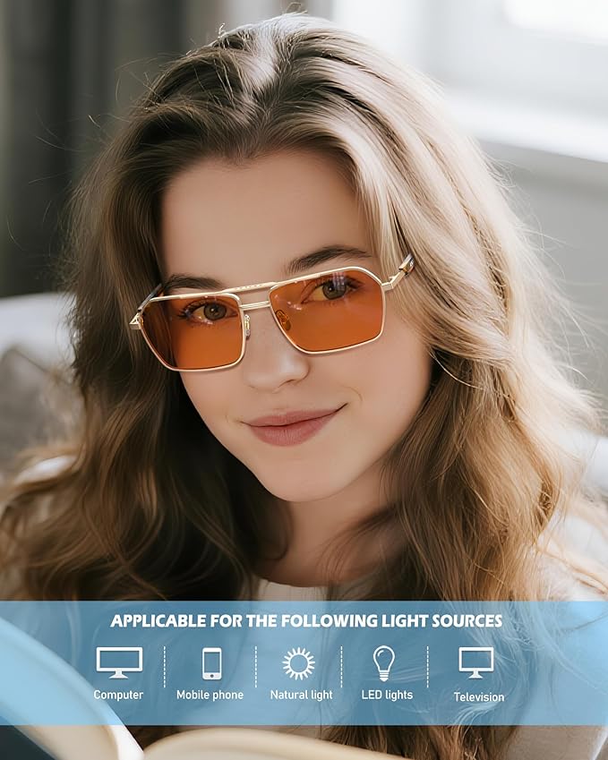 ANYLUV Blue Light Glasses Men/Women, Blue Light Blocking Glasses, Computer Screen Blocker Eyes Protection Glasses