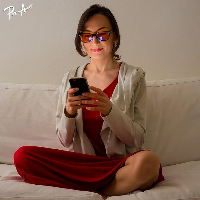 Pro Acme Blue Light Blocking Glasses for Woman Amber Gaming Glasses for Men Computer Glasses for Eyes Strain