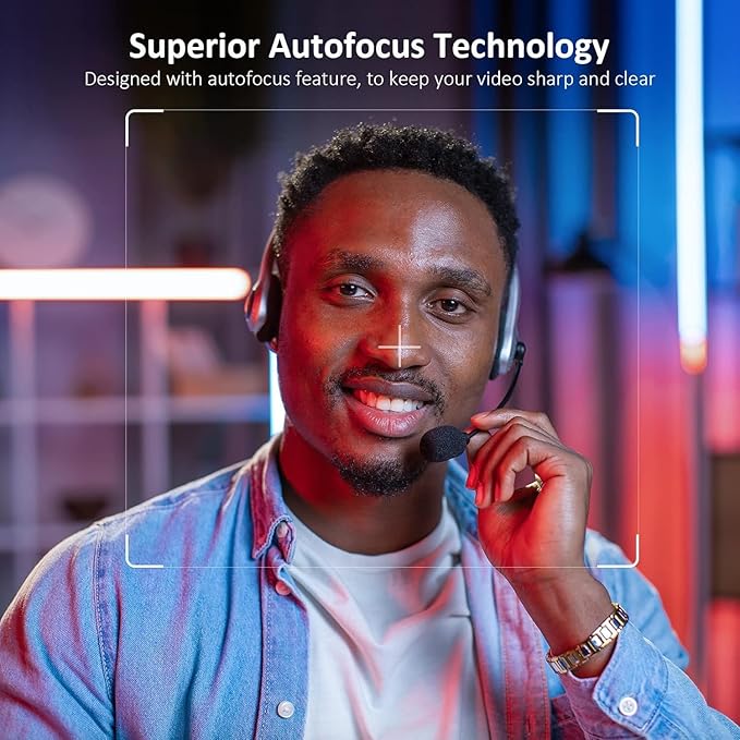 NexiGo N660P (Gen 2) 1080P 60FPS Webcam with Software Control, Dual Microphone & Cover, Autofocus, HD USB Computer Web Camera, for OBS/Gaming/Zoom/Skype/FaceTime/Teams/Twitch