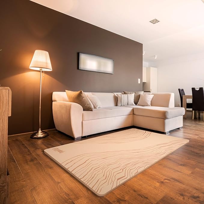 Large Yoga Mat (6'x4') – 1/4" & 1/2" Thick Exercise Mats for Home Workout, Extra Wide Workout Mats for Home Gym, Yoga, Pilates, Stretching, Floor & More