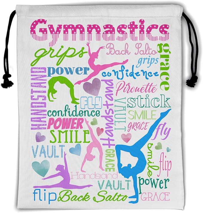 Gymnastics Grip Bag for Gymnasts Gymnastic Drawstring Bag Gym Athlete Bag