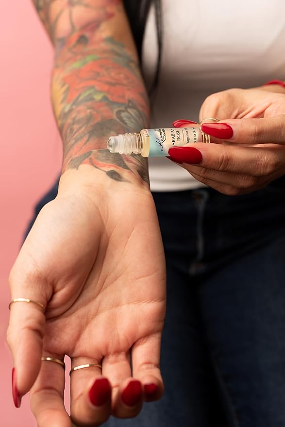 Kuumba Made Arabian Rose Fragrance Oil Roll-On 0.125 fl oz (3.7ml) | Rollerball Perfume | Alcohol Free