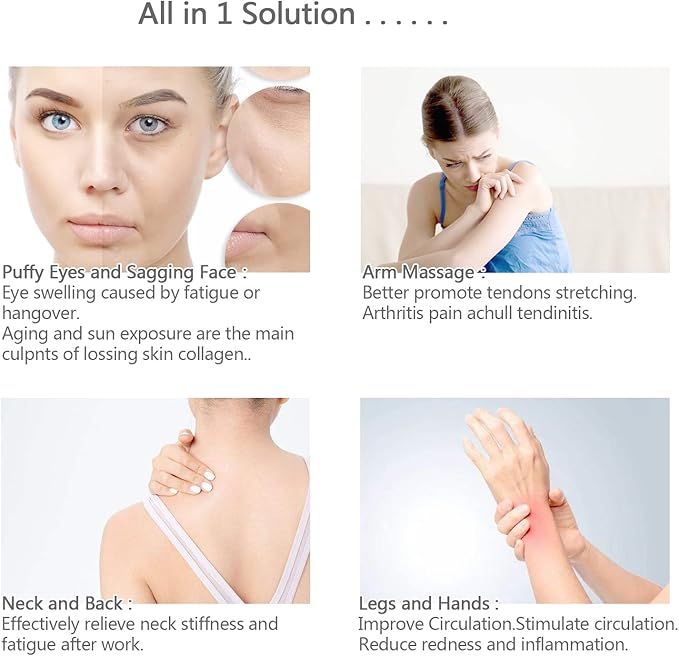 Ice Roller for Face,Cold Facial Massager for Eye Puffiness,Skin Care Tools for Migraine Relief and Blood Circulation (Purple)