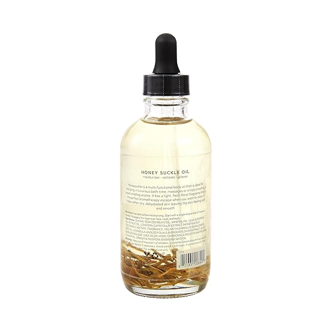 Honeysuckle Oil for Face & Body – Hydrating, Anti-Aging, and Soothing Skin Care for Dry Skin