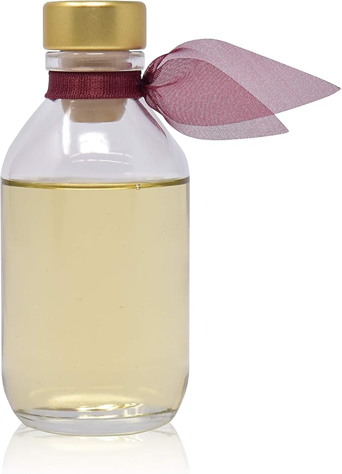 LOVSPA Reed Diffuser Set, Mahogany Teakwood Scented Oil Diffuser with Sticks, Home Fragrance Accessories for Bathroom Shelf Decor, Aroma Diffusers for Home or Office Fall Decor, USA Made