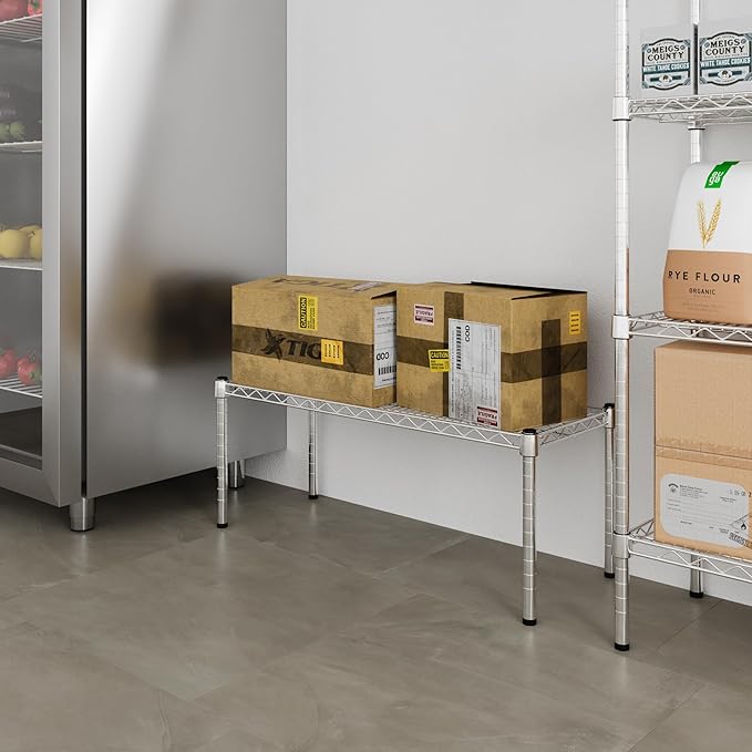 14" Deep x 36" Wide x 14" Height Wire Shelving Kit | 1-Tier | NSF Commercial Storage Rack Unit