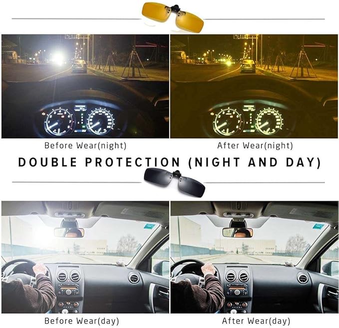 Polarized Clip-on Flip Up Metal Clip Rimless Sunglasses for Prescription Glasses