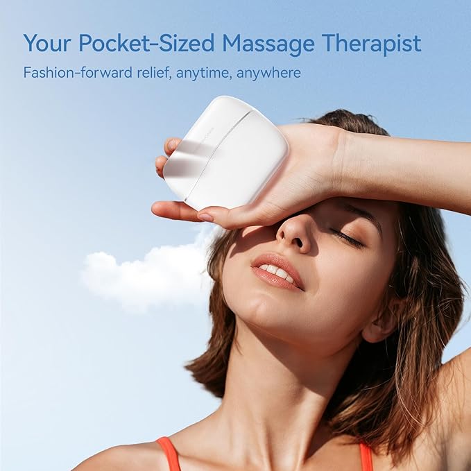 KingPavonini Mini Massage Gun with All-in-One Storage Case, Pocket-Sized Small Massage Gun Deep Tissue, 0.5 lbs Portable Percussion Massager for Travel, Gym, Gift for Women Men