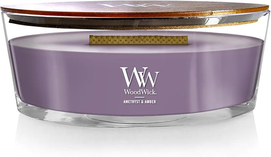 WoodWick Ellipse Candle Amethyst & Amber 16 oz.