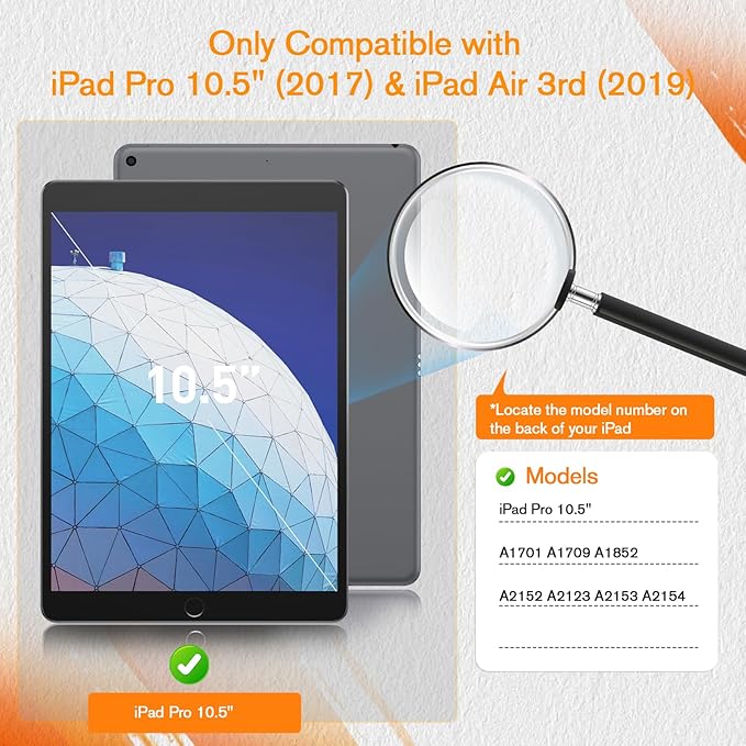 KCT 2 Pack Paperfeel Screen Protector Compatible with iPad Air 3 (2019) 10.5 inch/iPad Pro 10.5 (2017), Matte PET Film for Drawing, Anti Glare with Easy Installation Kit