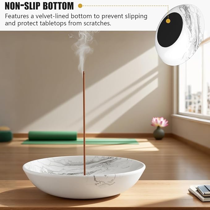 Incense Holder Spiritual Witchy Minimalist Decor for Home Decoration 6.2 ” Width