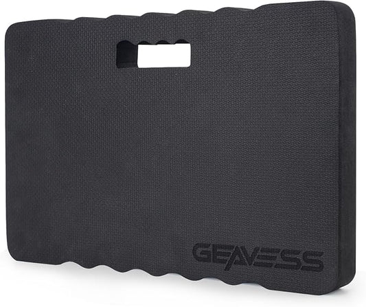 1.5" Extra Thick Garden Kneeling Pad with Handle – EVA Foam Knee Cushion Mat for Gardening, Mechanic Work, Bathing Baby, Exercise (18" x 11" x 1.5", Black)