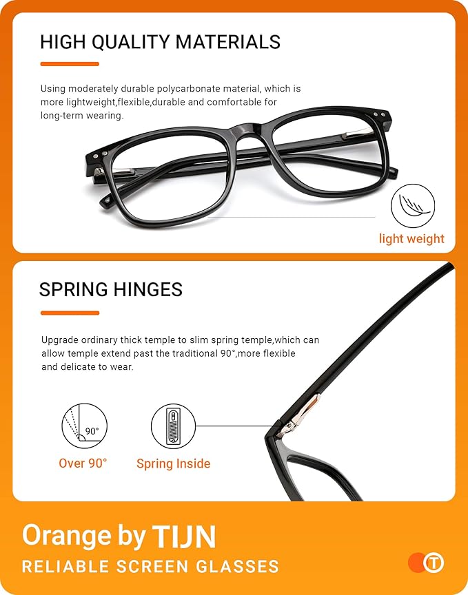 TIJN Sleep Glasses for 99% Blue Green Light Blocking Red Lens for Computer Gaming Screen Fatigue UV Protection