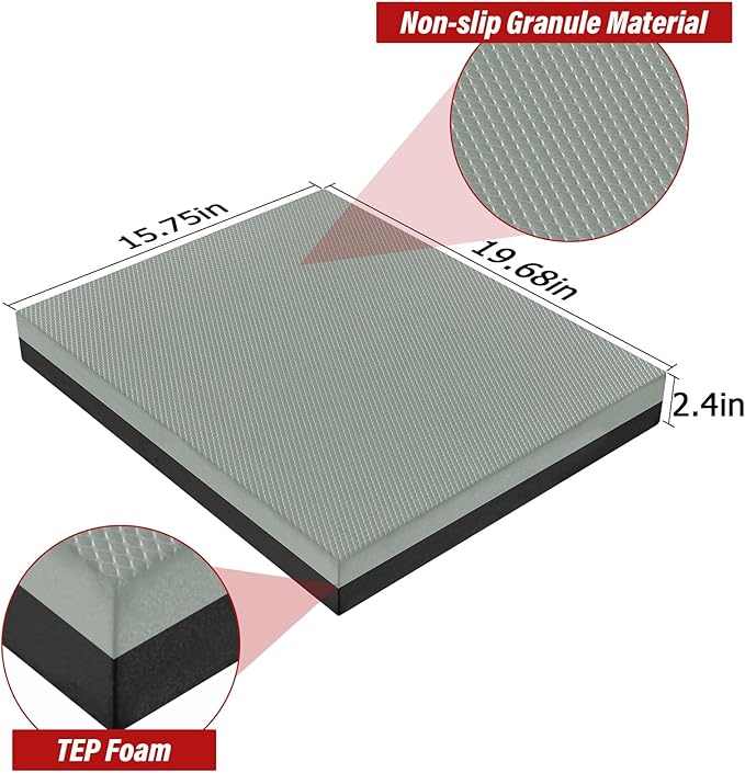 Balance Pad- Exercise Foam Balance Pad for Workout,Non-Slip & Water-Resistant Stability Trainer Mat,Ultra-Soft TPE Foam Knee Cushion for Balance Training, Fitness, Physical Therapy,Yoga