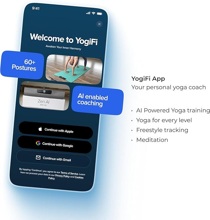 Smart Mat Gen3 - Dark Grey| AI Powered Yoga Mats For Home Workout | Lightweight Yoga Mats of 6mm | Real Time Tracking Exercise Mats For Men & Women