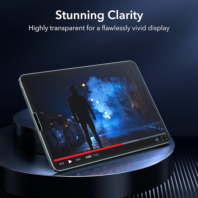 ESR iPad Pro 12.9 Screen Protector, Protective Film for iPad Pro 12.9 Inch (2022/2021/2020/2018), Tempered-Glass Film with Easy Application Tray, Scratch Resistant, HD Clarity, 2 Pack