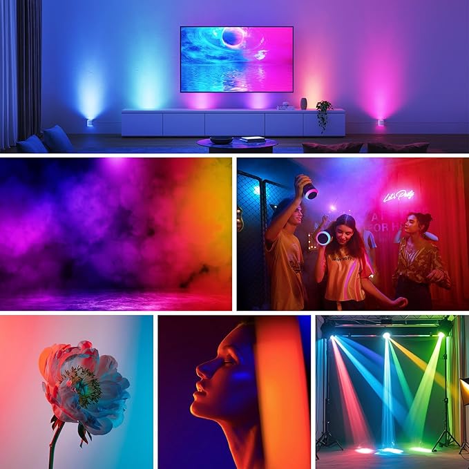 (10 Pcs) Color Gel Light Filter, Transparent Color Lighting Gel Filter Correction Plastic Sheets 8.5 x 11 Inch for Film, Video, Stage, Photo