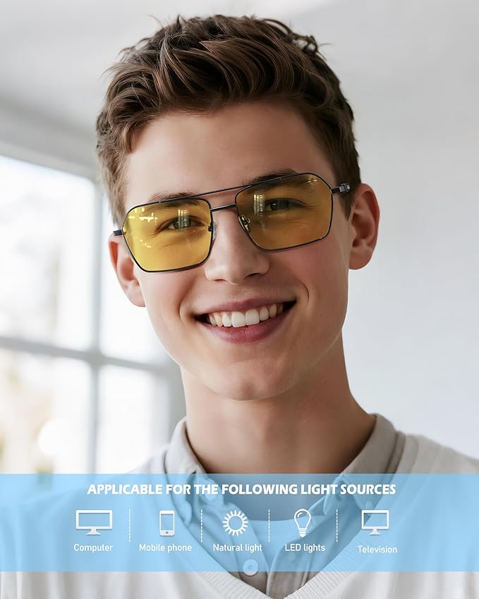 ANYLUV Blue Light Glasses Men/Women, Blue Light Blocking Glasses, Computer Screen Blocker Eyes Protection Glasses