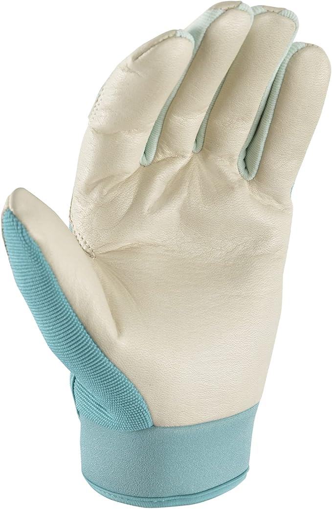 Wells Lamont Women's Hybrid Work/Gardening Gloves | Water-Resistant HydraHyde Leather | Small (3204S)