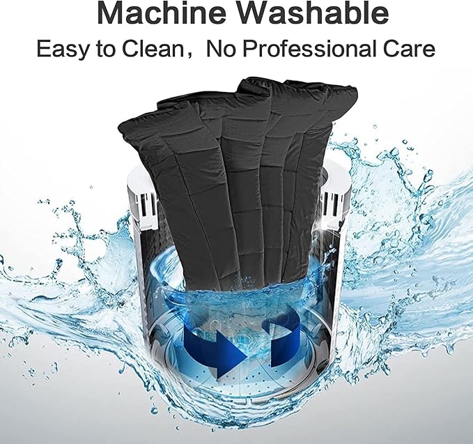 EASELAND Queen Size Mattress Pad Pillow Cover Quilted Fitted Mattress Protector Cotton Top 8-21" Deep Pocket Cooling Mattress Topper (60x80 Inches, Dark Grey)