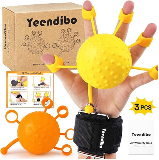 Grip Strength Trainer Device for Hand Therapy – Finger Strengthener & Extension Exerciser,Tension Relief and Hand Mobility Recovery Tools