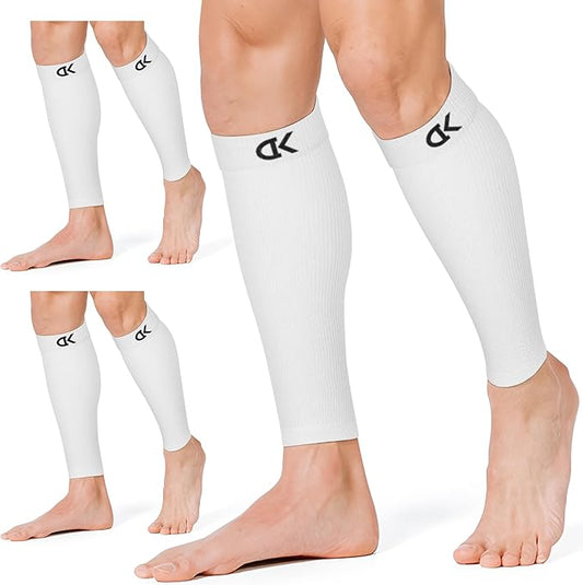 CHARMKING Calf Compression Sleeve for Women & Men Circulation (3 Pairs) 15-20 mmHg is Best Support for Running Cycling