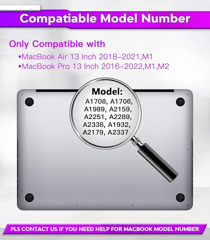 PYS macbook air 13 inch privacy screen Compatible with MacBook Air 13.3'(Released in 2018-2021: A1932,A2179,A2337)-Anti Glare，Webcam Cover Slider，Provide Privacy, Ultra Slim，Easy On