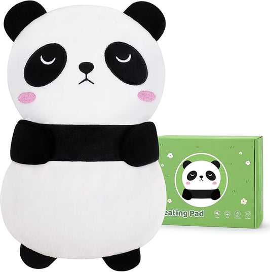 Panda Microwavable Heating Pad for Period Cramps, Cute Animal Microwave Heating Pad for Women, Panda Plush Toy Heated Pad for Kids, Heating Pads for Neck Back Knee Pain Relief with Lavender Scented