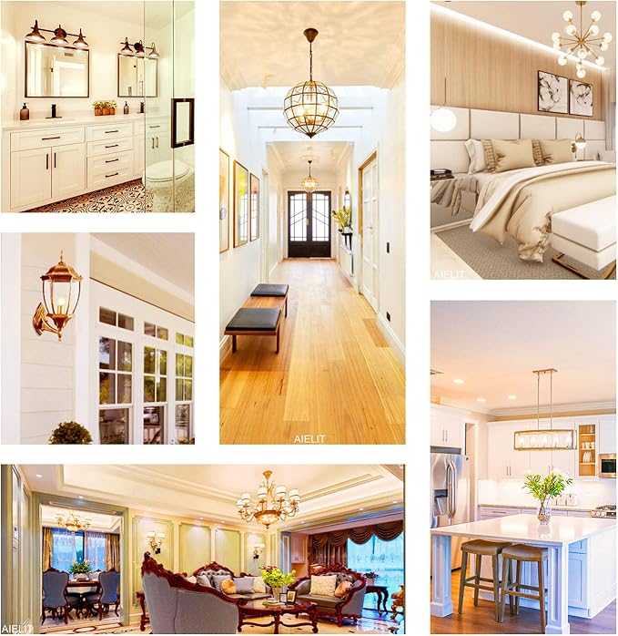 Dimmable 2 Watt Globe LED Light Bulbs (25W Equivalent), Warm White 2700K, A15/A50 LED Bulb, E26 Medium Base, Antique Filament Edison Decorative Bulb for Chandelier, Ceiling Fan, 4 Pcs