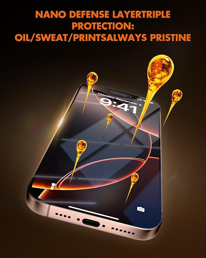 Beizun Screen Protector For iPhone 13/13 Pro/14, 9H+ Tempered Glass, Bubble-Free Install, Dust-Free Tray, 3D Full Coverage, Anti-Scratch/Drop, Anti-Fingerprint, Case Friendly, 3-Pack