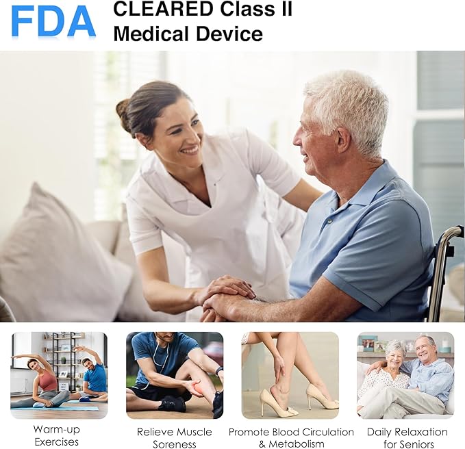 Leg Massager for Circulation and Pain Relief Thigh Compression Boots Professional Calf Recovery Compression System Full Leg Circulation Machine - Reduces Muscle Fatigue for Athletes/Seniors