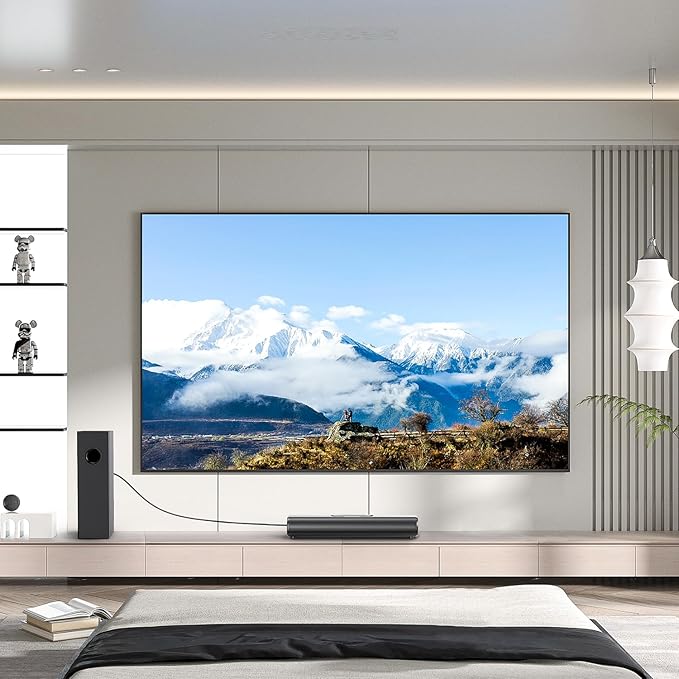 Sound Bar with Subwoofer, 2.1 Channel Sound Bar for Smart TV, 16 Inches, Bluetooth, Optical, HDMI(ARC), AUX, Coax and USB, Wall Mountable, 50 Watts