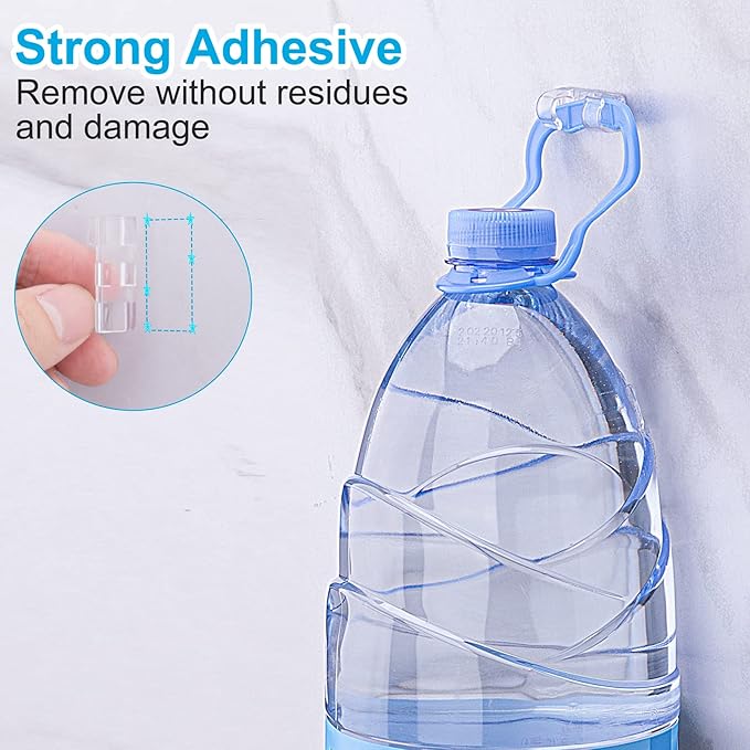 Cable Management Clips Black (Assorted Sizes, 60 PCS), Adhesive Cord Organizer for Wall, Upgraded Wire Holder Electric Wires, LED Light, Dash Cam, HDMI, Power Cable, M&L