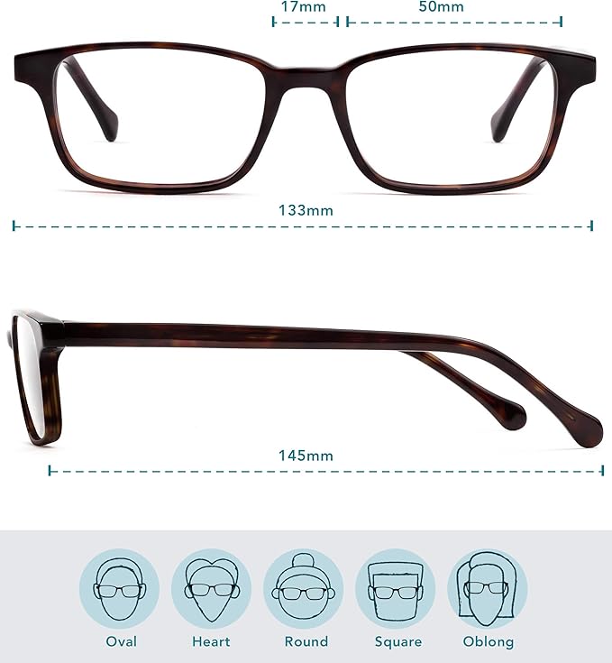 Felix Gray Carver Blue Light Glasses Men & Women, Blue Light Blocking Glasses, Gaming Glasses, Computer Glasses