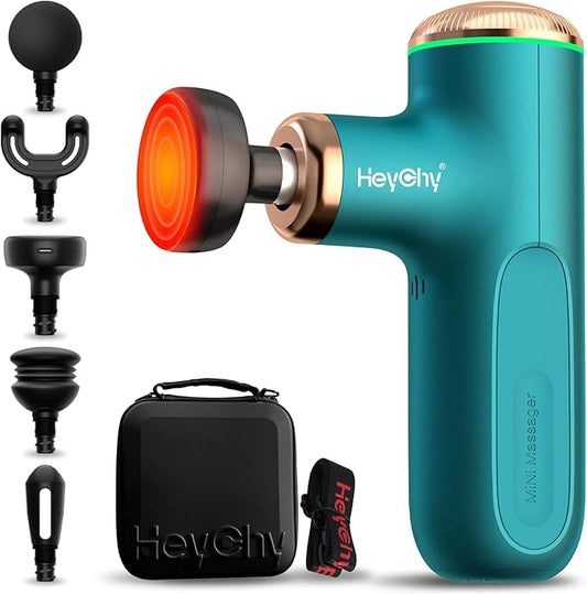 A1 Super Mini Massage Gun, Percussion Deep Tissues Muscle Massager (Heat-Green)