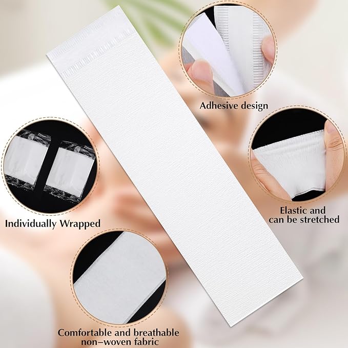 150 PCS Disposable Hairband for Women, Non-woven Fabric Spa Headband for Makeup, Travel, Securing Hair during Facial