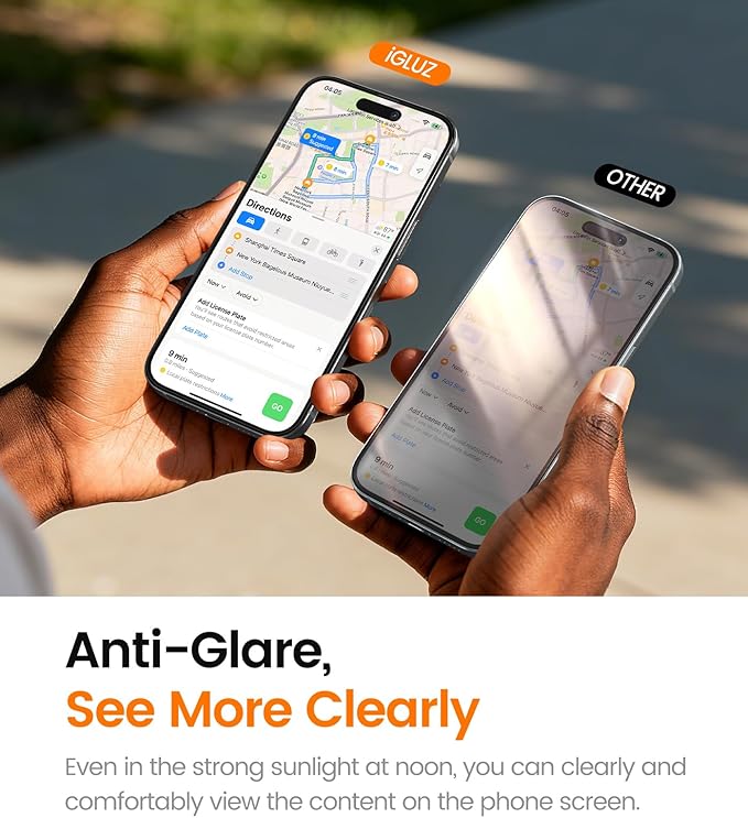 iGluz 4 Pack for iPhone 14 Pro Screen Protector with 2-Pack Camera Lens Protector[99.99%HD Clear][9H Tempered Glass][Bubble Free][Easy Installation][Smooth Touch][Anti-fingerprint],4+2 Dual Protection