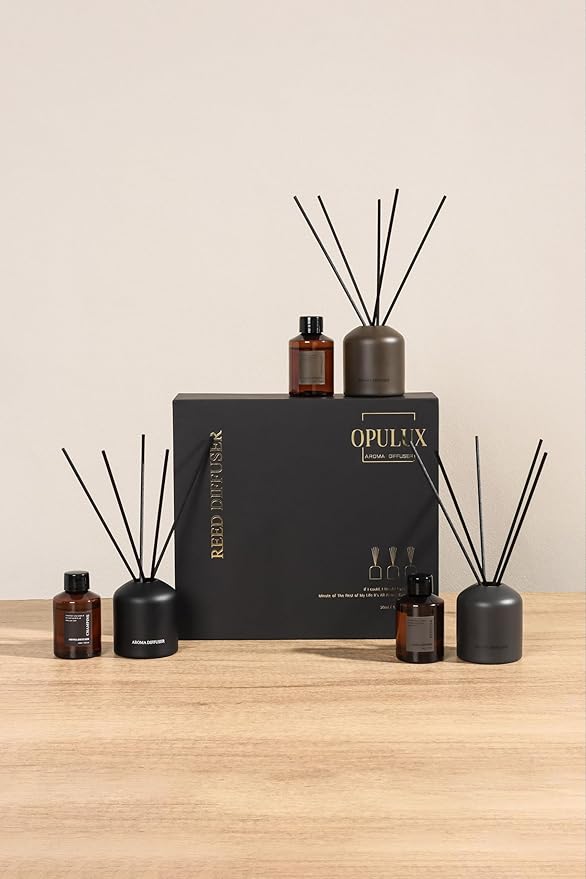 Reed Diffuser Set 3 Pack 5oz Luxury Gift Set, Home Decor,Bathroom Accessories,House Warming Gifts New Home,Essential Oil,Apartment,Aroma Diffuser, Bedroom Accessories,Bathroom Decor