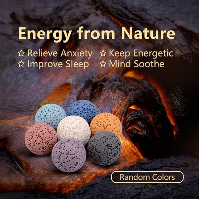 INFUSEU Aromatherapy Gifts Sunflower Necklaces for Women Essential Oil Diffuser Jewelry Lava Rock Stone Pendant Aroma Perfume Spiritual Items for Meditation Yoga