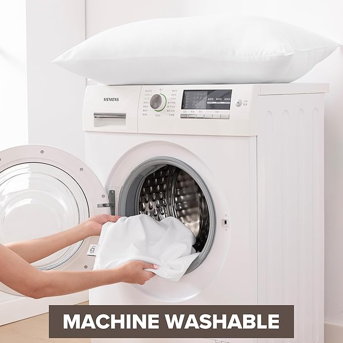 UGG Cooling Pillow Standard Size Pillow, Hotel Style for Stomach, Back or Side Sleepers, Washable Cover Down Alternative for Queen Full or Twin Beds, 20-inch x 28-inch, White