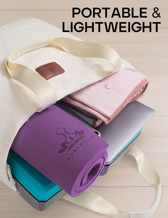 Yoga Knee Pads Cushion Non-Slip Knee Mat by Heathyoga, Knee Pad for Gardening Yard Work, Yoga Knee Pad Cushion for Yoga and Floor Exercises Yoga Mat Accessory 26"x10"x0.5"