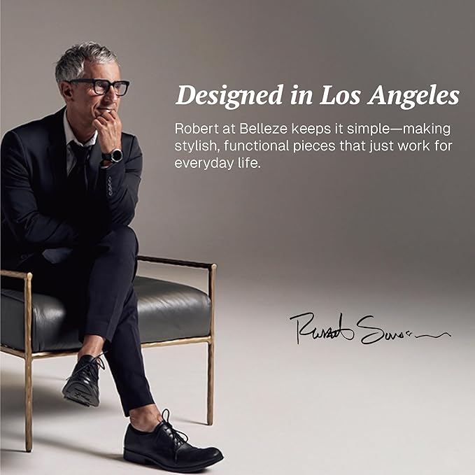 BELLEZE 65 Inch Fluted TV Stand, Mid Century Modern Entertainment Center with Storage Cabinets & Open Shelves, Media Console TV Cabinet with Adjustable Shelves for Living Room, Caramel Brown