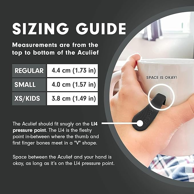 Aculief Acupressure Hand Clip - Stress Management & Hand Pressure Point Support - Portable Comfort & Thumb Pressure Point Clip - Regular, Pink, Pack of 2